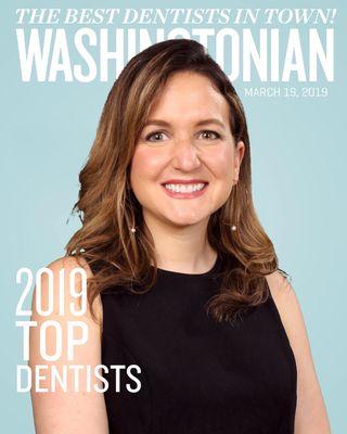 Top Dentist/ Prosthodontist 2019 in Washington Metro area. Selected by her colleagues due to her excellent dental skills& patient care.