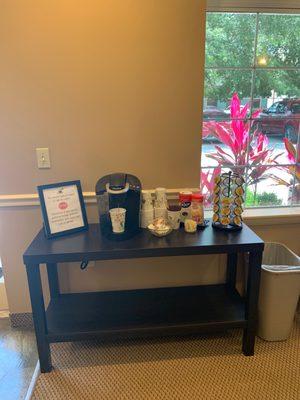 Coffee bar in the lobby