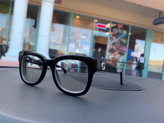 Had appointment and now picking up my Gucci eyeglasses bc a girl needs stylish, following all COVID-19 guidelines feeling super safe!!!!