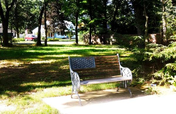 Mulberry Park with Girl Scout project honoring Gulf War Vets