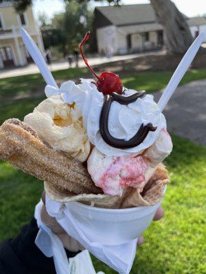 Churro sundae!