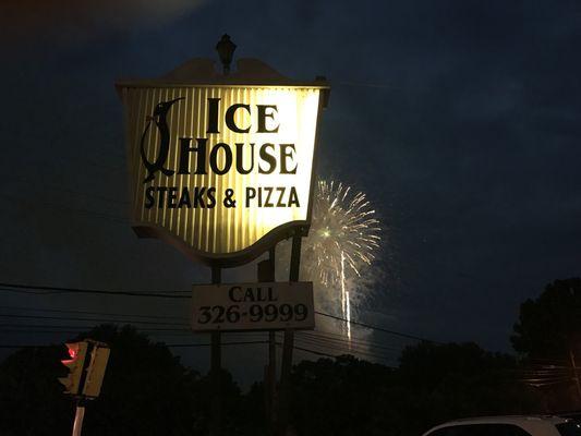 Forth of July over Ice House