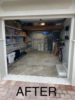 The "AFTER" picture of my beautifully organized garage!