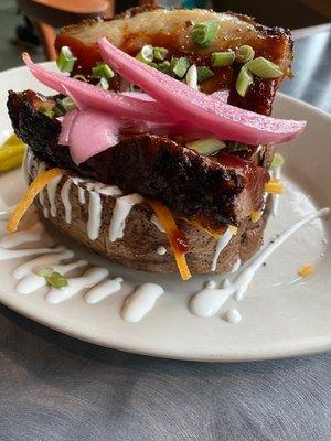 LOADED POTATO!  Top it off with Brisket, Pork, or Grilled Salmon!