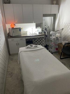 One of the massage rooms