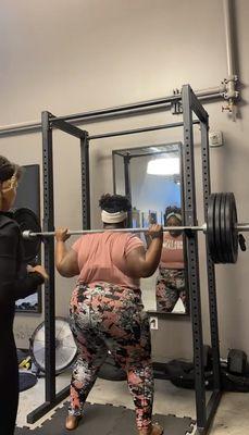 Back squats for posterior change strength