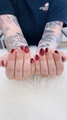 @cindynail-spa-cat eye nail