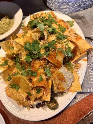 Chicken nachos w Sweet Thai Chili!