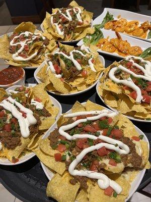 Appetizer Nachos & Shrimp