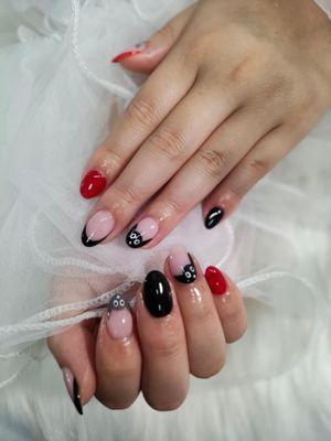 gel manicure nails art