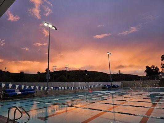 The best sunrises in Solano County! Join us for our morning lap swim!