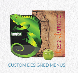 Custom Designed Menus