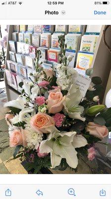 Beautiful sympathy bouquet