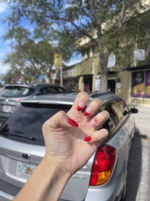 Valentine's Day nails