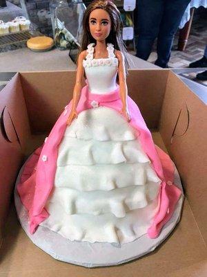 Custom doll cake!