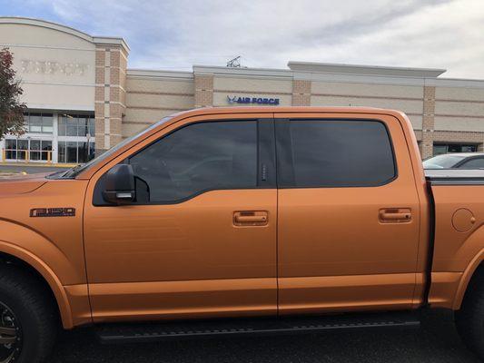 2020 F150 20% tint on front windows