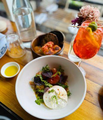 Delicious Burrata with tomatoes