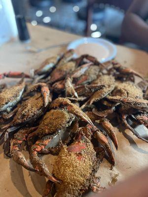 They only had small crabs