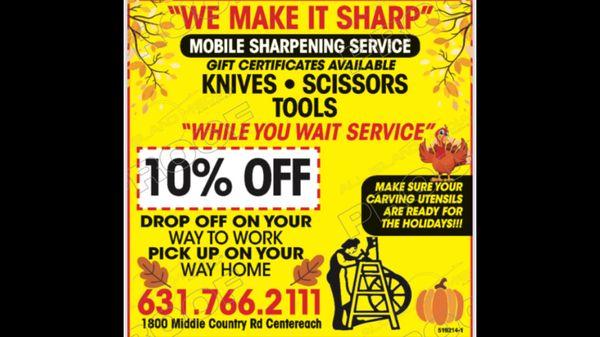 Thanksgiving coupon