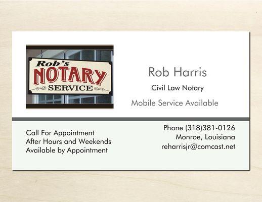 Rob's Notary Service