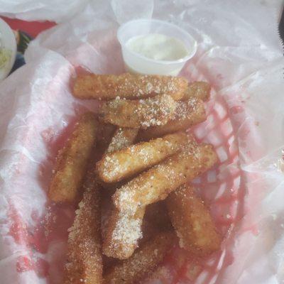 Fried Zucchini! Yum!