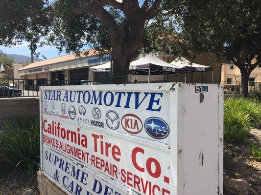 Star Automotive is right next to California Tire