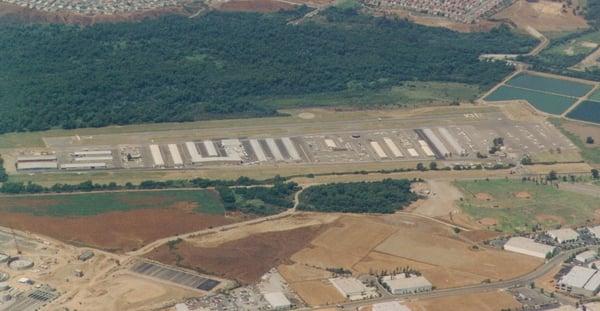 Corona Municipal Airport from the air.