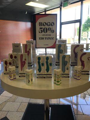 Bogo 50 Evolved, Playboy Pleasure, Gender X, and Zero Tolerance. Offer valid 8/25/2024 -9/28/2024 at store closing.