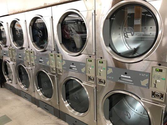 New washers and dryers