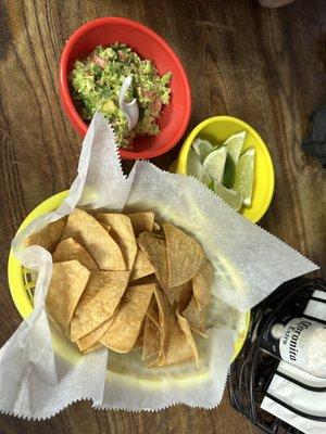 Chips and guacamole