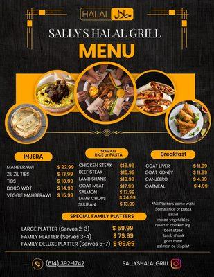 Here's our new menu!