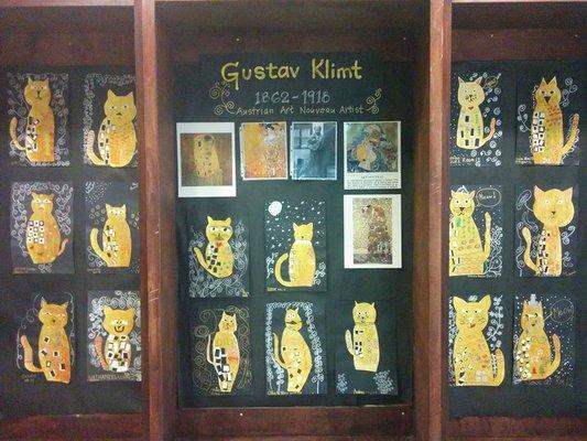 Display and study of Famous Artist - Klimt