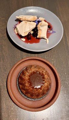 Pavlova and sticky toffee