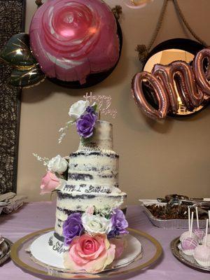 Custom Ube tiered cake from Home Sweets Bake Shop