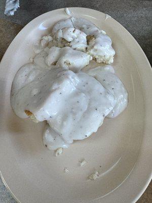 Biscuits and gravy.