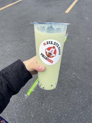 Matcha blended boba!