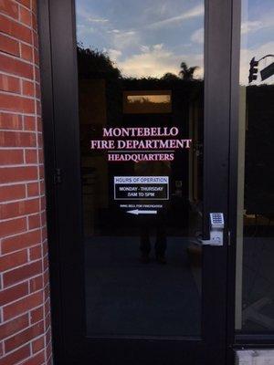 City of Montebello Fire Department.