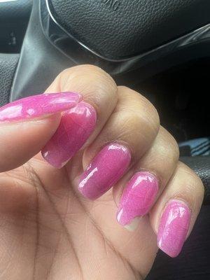 Gel manicure after 3 days