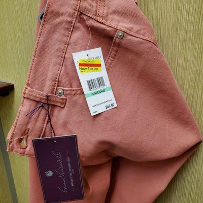 Clearance sale especially Gloria Vanderbilt ~ Salmon Color.   I own this brand with 8 pairs of jeans, capris and shorts!   7/25/2022