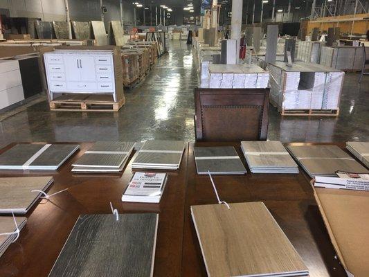 Tons of different types of flooring all below retail price that I would gladly offer you for using Salvation Flooring for you're installs