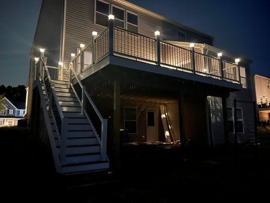 Deck with lights