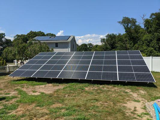 Westport MA Ground Solar Install