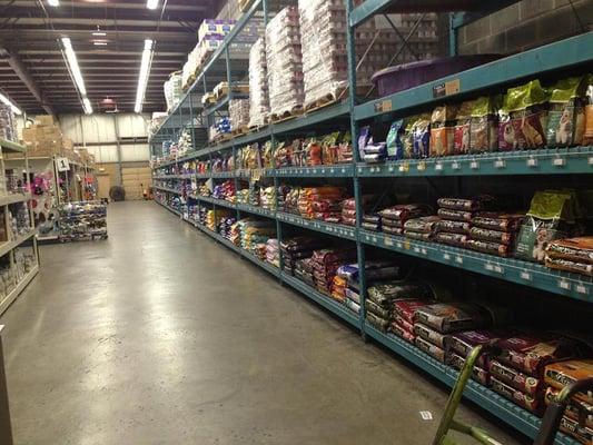 Just some of our wide selection of pet food