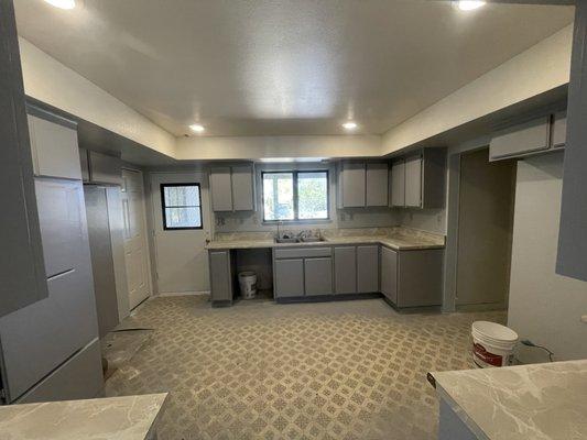 After - Cabinet refinishing, Apple Valley, CA.