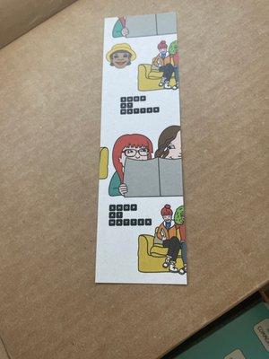 Cute store bookmarks- can always use those!!