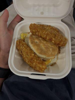 Biscuit breakfast sandwich