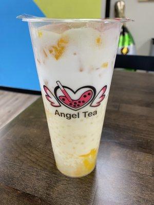 Mango pomelo sago coconut milk drink