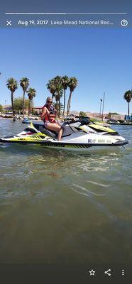 Colorado River with Happy wife