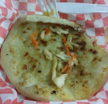 Where is the cheese in this cheese pupusa?! It's more like a hand made tortilla! Not worth the $5