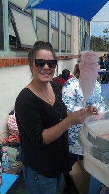 Carnival Day at the Cotton Candy Booth